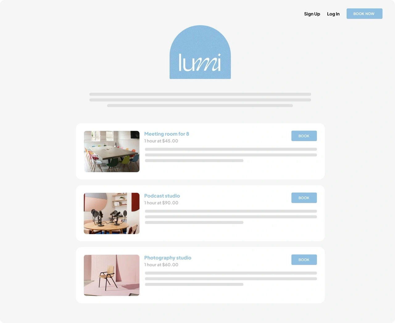 Branded landing page for keep your bookings within your website.